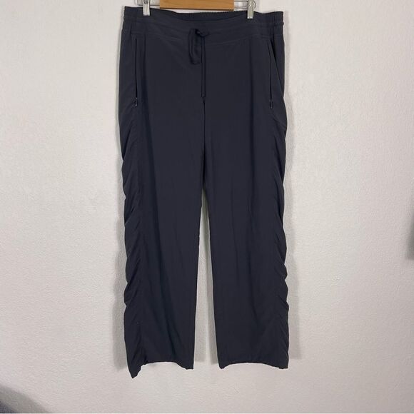 Athleta Grey Lined Bootcut Windbreaker Pants - Picture 1 of 6